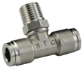 Stainless Steel Branch Tee Push To Connect Fitting